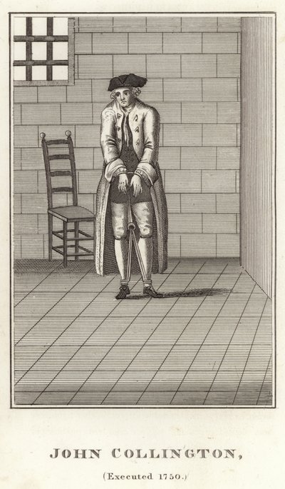 John Collington, stracony 1750 autorstwa English School