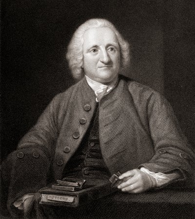 John Dollond (1706-61) z Galerii Malarstwa, opublikowany w 1833 autorstwa English School