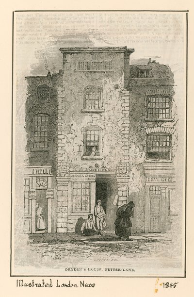 Dom Johna Drydensa przy Fetter Lane autorstwa English School