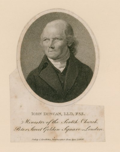John Duncan, minister Kościoła Szkockiego, Peter Street, Golden Square, Londyn autorstwa English School