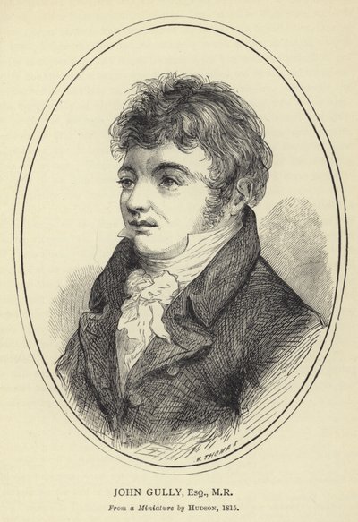 John Gully, Esquire, MR, Z miniatury Hudsona, 1815 autorstwa English School