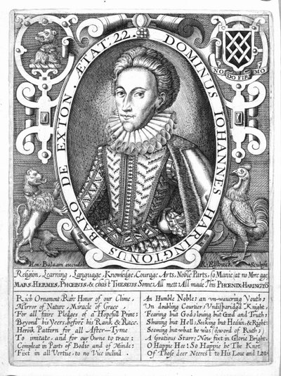 John Harington, 2. baron Harington z Exton, grawerowane przez Renolda Elstracka, c.1610-14 autorstwa English School
