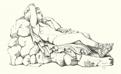John Keats: Ilustracja do Endymiona (rycina) autorstwa English School