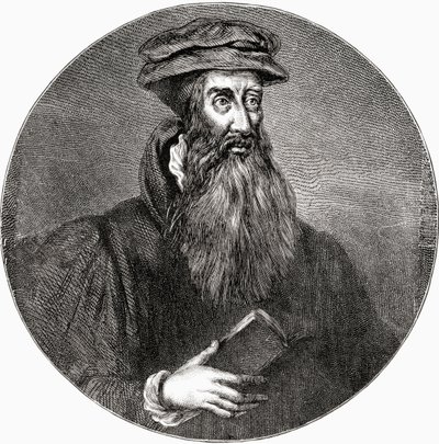 John Knox, ze „Szkockich obrazków rysowanych piórem i ołówkiem” Samuela G. Greena, opublikowane w 1886 r. (lito) autorstwa English School