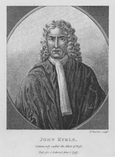 John Kyrle, znany jako Człowiek z Rossa, angielski filantrop autorstwa English School