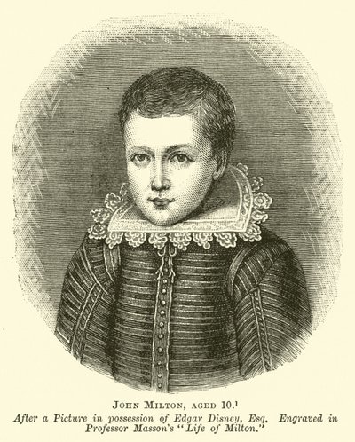 John Milton, lat 10 autorstwa English School
