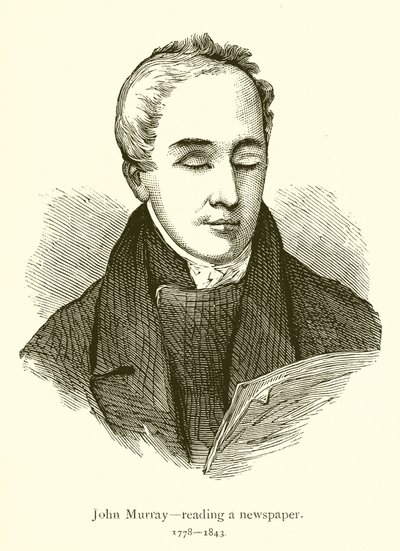 John Murray czyta gazetę autorstwa English School