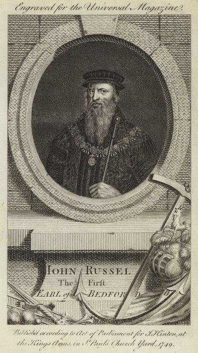 John Russel, pierwszy hrabia Bedford autorstwa English School