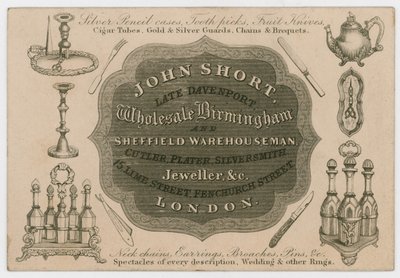 John Short, karta handlowa autorstwa English School