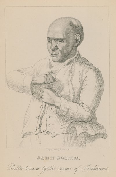 John Smith, lepiej znany pod imieniem Buckhorse, bokser wagi ciężkiej autorstwa English School