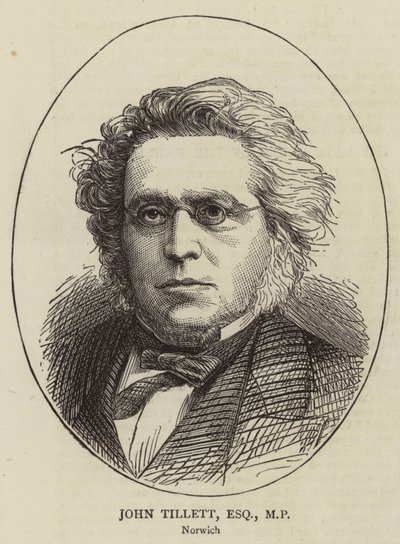 John Tillett, Esquire, MP (grawerowanie) autorstwa English School