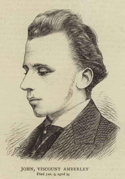 John Wicehrabia Amberley (Grawerowanie) autorstwa English School