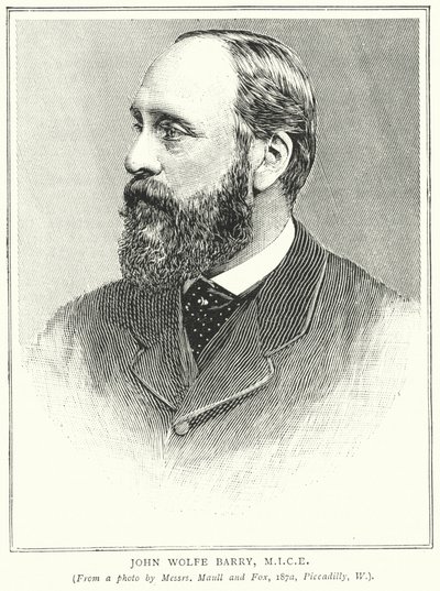 John Wolfe Barry, MICE (grawerunek) autorstwa English School