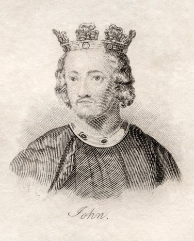 John of England, z „Słownika historycznego Krabba”, opublikowanego w 1825 r. autorstwa English School
