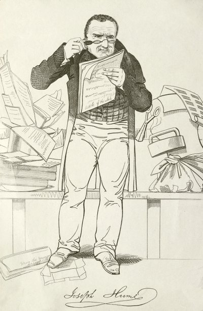 Joseph Hume, szkocki lekarz, polityk i radykalny poseł (grafika) autorstwa English School