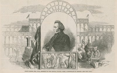 Joseph Paxton, architekt Kryształowego Pałacu autorstwa English School