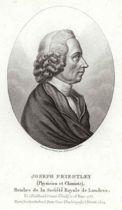 Józefa Priestleya autorstwa English School