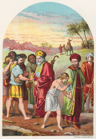 Józef sprzedany przez swoich braci autorstwa English School