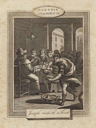 Józef robi ucztę autorstwa English School