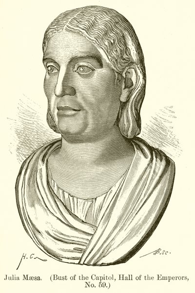 Julia Maesa. (Popiersie Kapitolu, Sala Cesarzy, nr 59) autorstwa English School