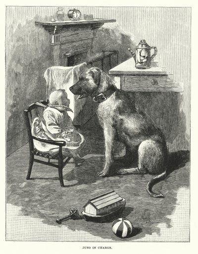 Juno in Charge (grawerunek) autorstwa English School