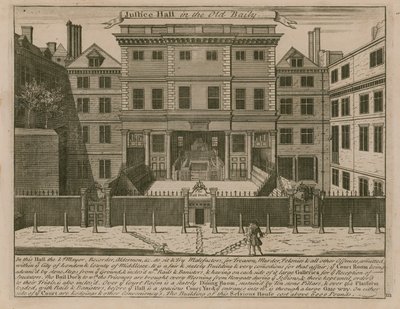 Justice Hall im Old Bailey von English School