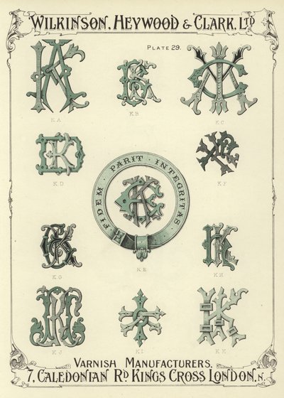 KA, KB, KC, KD, KE, KF, KG, KH, KJ, KI, KK autorstwa English School