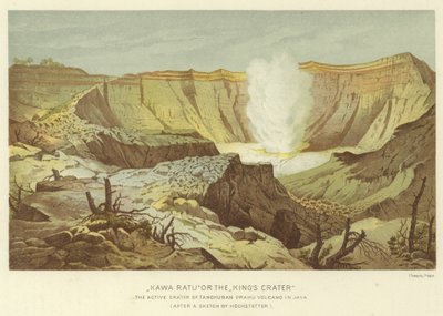 Kawah Ratu lub krater Kings autorstwa English School
