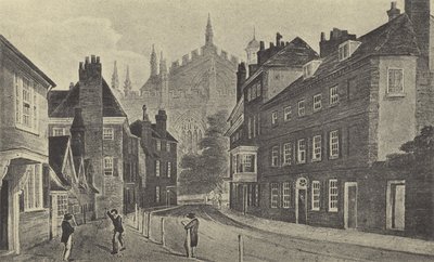 Keates Lane, 1816 (grawiura) autorstwa English School