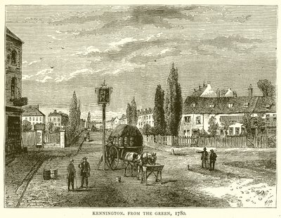Kennington, z Zielonego, 1780 autorstwa English School