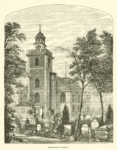 Kościół Kensington (grawerunek) autorstwa English School