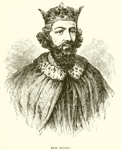 Król Alfred autorstwa English School