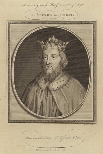 Król Alfred Wielki autorstwa English School