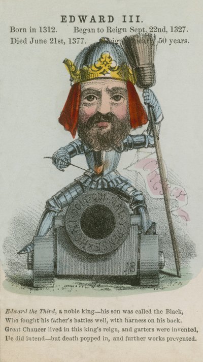 Król Edward III (akwatinta) autorstwa English School