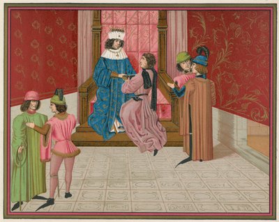 Król Edward IV i Ryszard książę Gloucester autorstwa English School