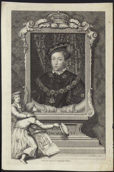 Król Edward VI Anglii i Irlandii autorstwa English School