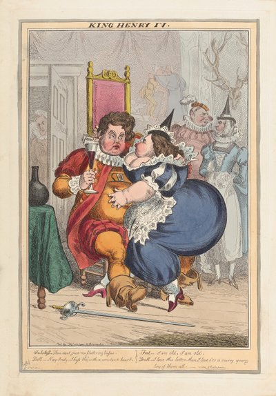 Król Henryk IV, wyd.1827 (ręcznie barwiony grawerunek) autorstwa English School