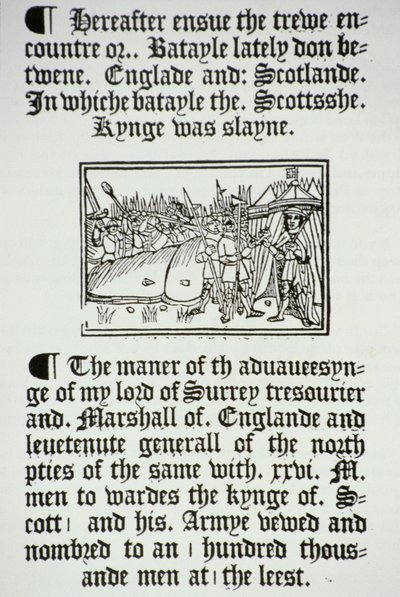 Król Henryk VIII (1491-1547) i jego rycerze po angielskim zwycięstwie nad Szkotami pod Flodden Field w 1513 r. autorstwa English School