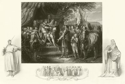 Król Jan podpisuje Magna Charta autorstwa English School