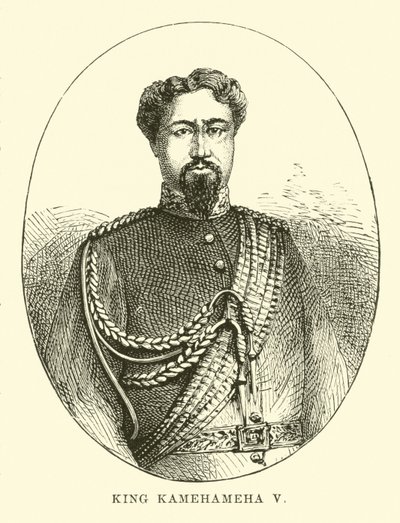 Król Kamehameha V autorstwa English School