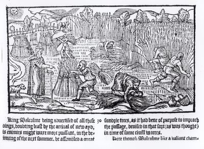 Król Malcolm ze Szkocji obserwuje pracę w rolnictwie, 1586 autorstwa English School