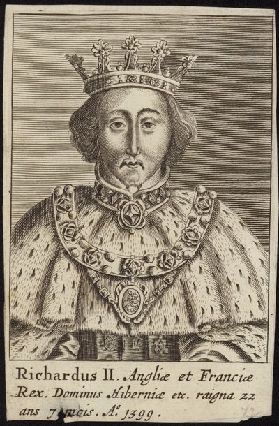 Król Anglii Ryszard II autorstwa English School