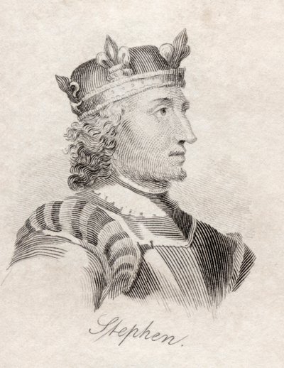 King Stephen, ze „Słownika historycznego Krabba”, opublikowanego w 1825 r. autorstwa English School