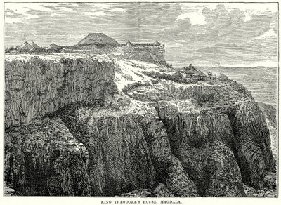 Dom króla Teodora, Magdala (rycina) autorstwa English School