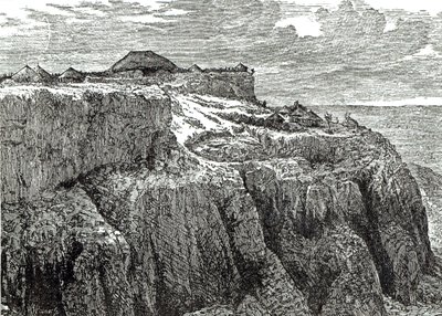 Dom króla Teodora, Magdala z „Ilustrowanej historii Anglii Cassella”, 1868 autorstwa English School