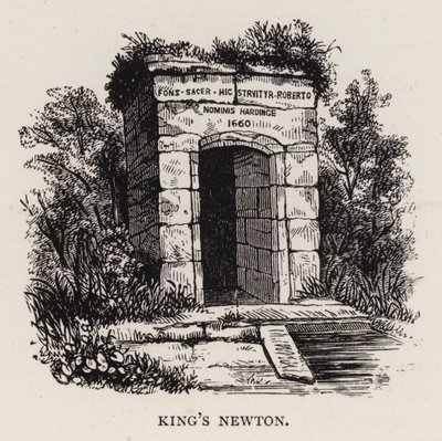 Newton króla (grawerowanie) autorstwa English School