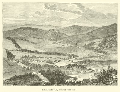 Kirk, Yetholm, Roxburghshire autorstwa English School