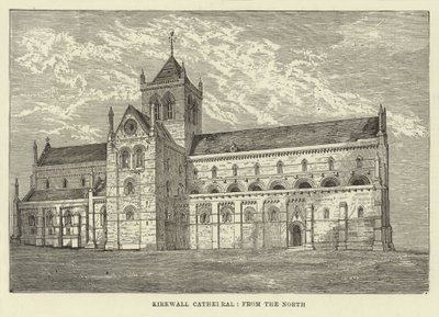 Katedra Kirkwall, od północy autorstwa English School