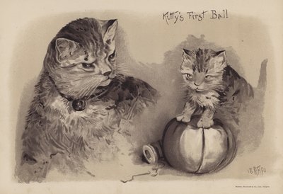 Pierwszy bal Kitty (chromolitho) autorstwa English School