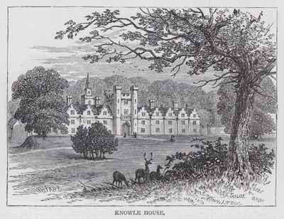 Dom Knowle (grawerowanie) autorstwa English School